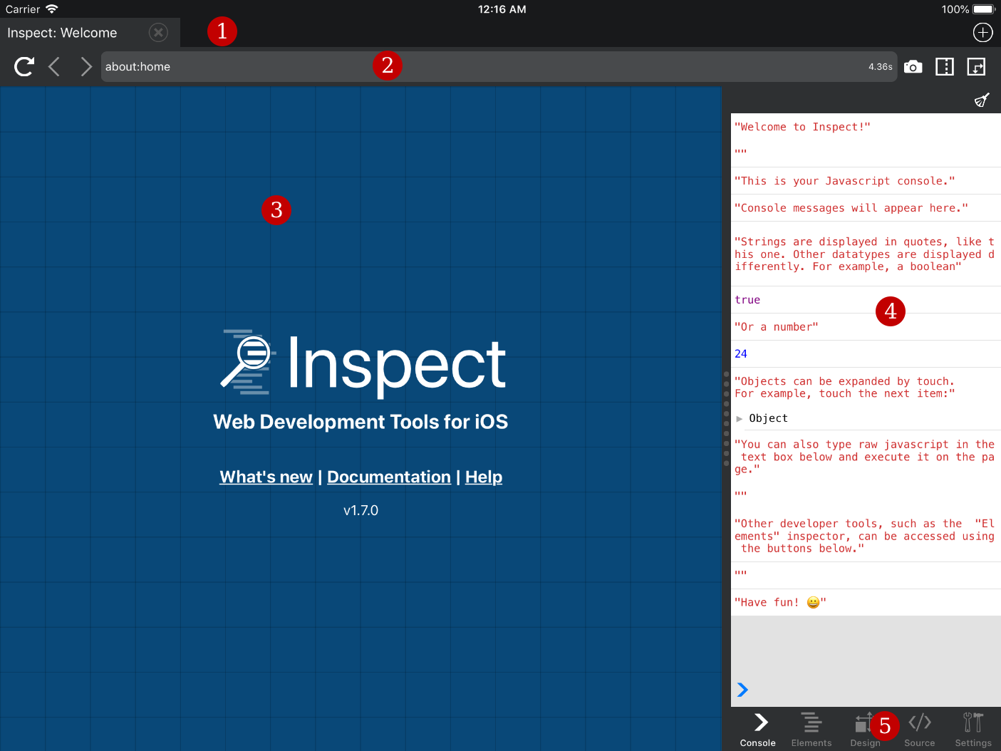 Inspect User Interface